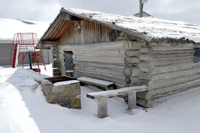 Goodon log house leaving site