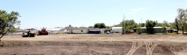 The early work has started in creating the new trailer court on Buckingham West, which will see eight new spots to start with. The land was purchased by Boissevain-Morton from Western Archrib to replace the court to the east.