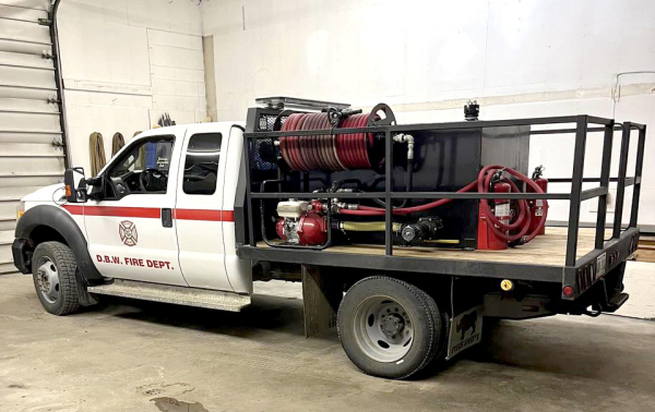 A 4x4 truck was transformed by the skills and talents of the Deloraine Fire Department members for use as a brush truck. 