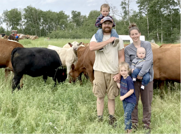 The Buckley family from Oak Lake have a different approach to farming. They see raising the animals with the best protein as an all around affair. It takes the needs of the soil, animals and eaters into consideration, and involves using cows, pigs and chickens to complement each other on the land. They have a loyal customer base for their high nutrient meat and eggs, a base that should grow over time.