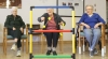 There is plenty to do during the cold snap at Westview Lodge. Marge Jacques (left), Phyllis McCorquodale and Mary Tipliski enjoy a little competition over a game of ladder ball on Tuesday, January 29. 