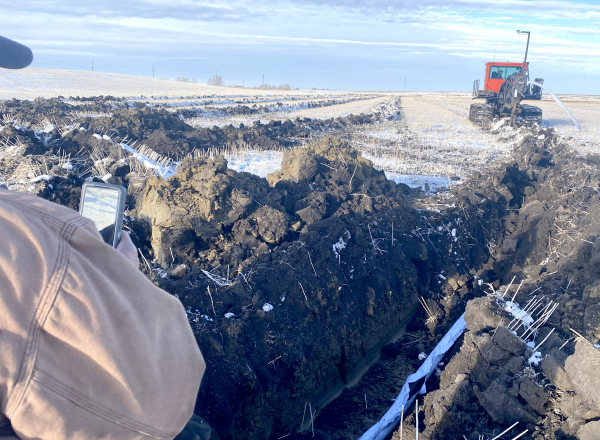 Tiling, modern water management for grain farms