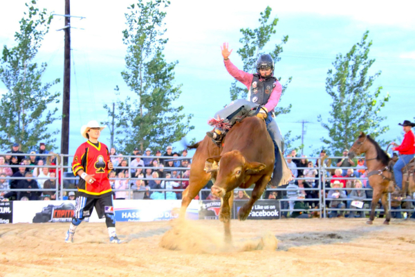 Jett Lockie at the first annual Bulls on the Border in Waskada on August 8.