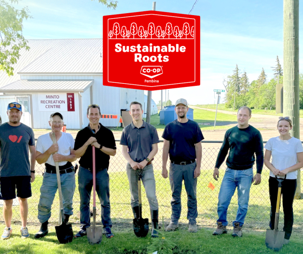 In 2024, Pembina Co-op supported a tree-planting project at Minto School, helped by local volunteers. That cooperative is again looking for applications for their Sustainable Roots Grant, which can see $1,500 go toward tree planting. Boundary Co-op has opened their similar program as well, which donates the trees themselves. Both close on April 30.