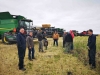 Volunteers prepare to climb into the equipment prior to the harvest at the Boissevain, Morton and Whitewater Growing Project field at Fairfax. The group took only a few hours to complete the work on Thursday, October 1, bringing in a 50.8 bushel per acre crop of canola on 290 acres. This will mean a good return for the Canadian Foodgrains Bank to use for their foreign aid work. They will soon decide what crop they will plant on the field, owned by Del and Heather Fraser, in spring of 2021.
