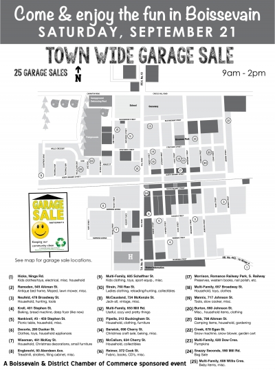 Town Wide Garage Sale Map