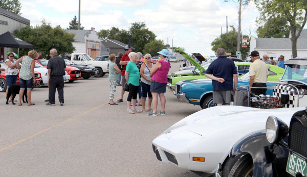 The car show made for a great start to the 125th celebrations in Minto on Saturday, July 29. There was a community bonfire the night before, and the car show was followed by a supper and dance. 
