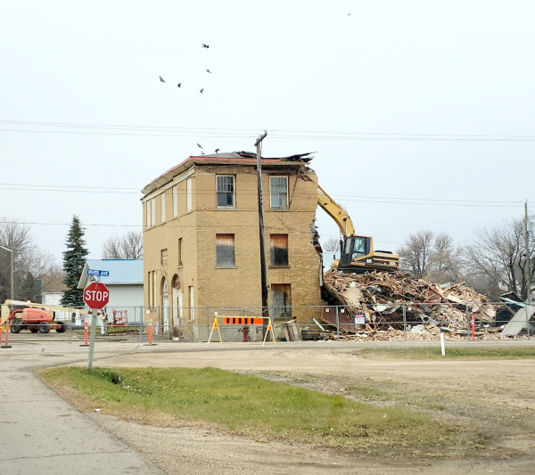 Old Hartney Town Hall was demolished on November 17, 2025 after 119 years standing watch over the town.