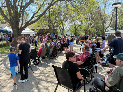 A large turnout from the community came out to support the Alzheimer Walk on May 27 in Deloraine.