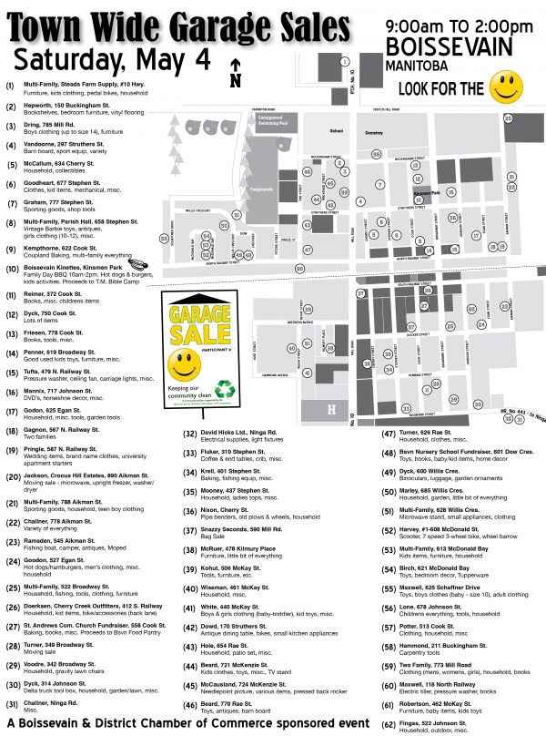 Town Wide Garage Sales Spring 2019