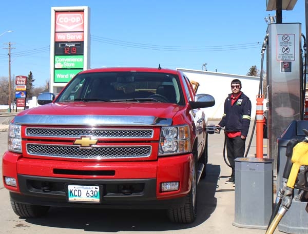 Carbon tax begins  Co-op gas bar employee Chulainn Tyrrell fills a truck with gas after the new carbon tax brings the fuel price to 121.9 per litre. Starting April 1, the federal government added the carbon tax to the recalcitrant provinces of Manitoba, Ontario, New Brunswick and Saskatchewan. For motorists, this meant another 4.42 cents per litre to the price of gas, but it also impacts diesel, propane, natural gas, aviation fuel and other petroleum products. The purpose is to cut down on fossil fuel use. There are rebates for the tax, but there will be a big impact on businesses and services that transport. How much it will affect prices remains to be seen. 