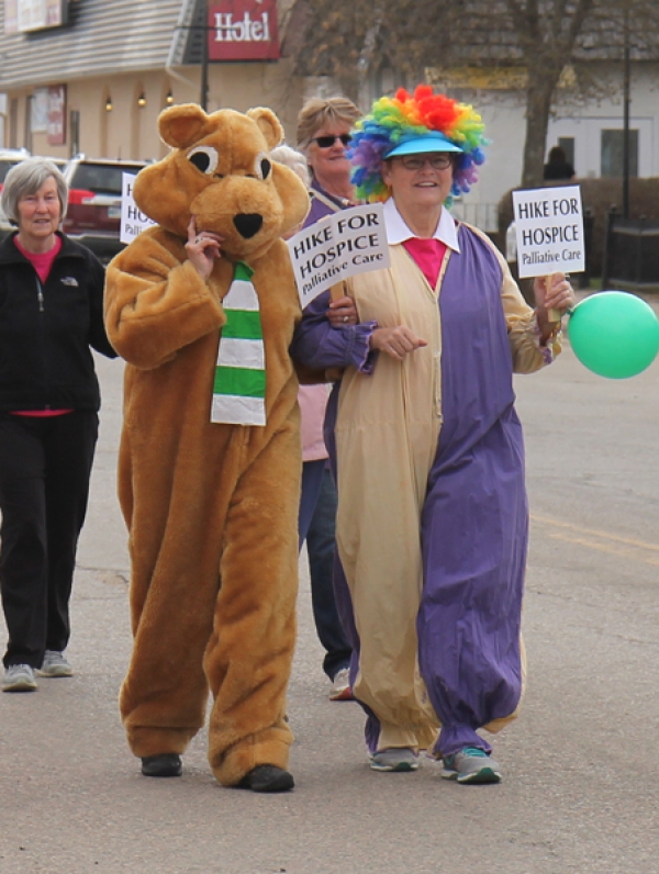 Boissevain Palliative Care’s annual Hike for Hospice was held Friday, May 11. The event included a hike up and down South Railway Street along with a lunch of soup, sandwich and dessert served at the Boissevain Community Centre. The hike and lunch raised over $1,000. 
