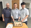 Dr. McKinnon (left) mentored U of M first year medical students, Michael Movshovich and Jammie Lee, during a Rural Week experience at Deloraine Health Centre.  