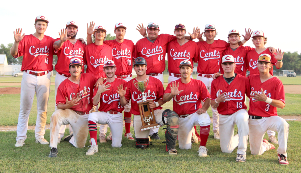 Boissevain Centennials: Back row (L-R): Tyler Robertson, Zane Sawyer, Connor Graham, Dallas Foote, Josh Wood, Jordan Foote, Griffin Albrecht, Brett Laing, Bryan Laing. Front: Austin Clyne, Tyson Pringle, Tanner Clyne, Jay Pringle, Connor Martin, Drew Hilhorst. Missing: Skylar Canada. 